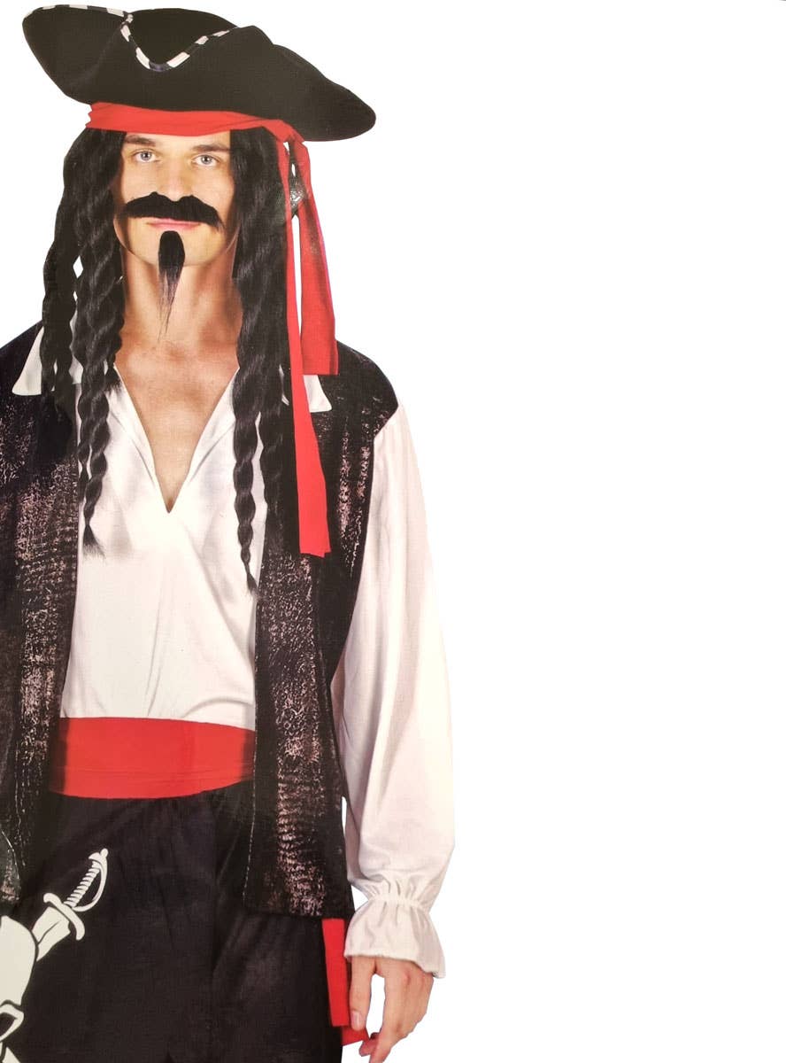 Image of Pirate Costume Swashbuckling Caribbean Pirate Men's Costume - Alternate Image