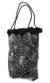 Image of Spiderweb Black and Silver Trick or Treat Bag
