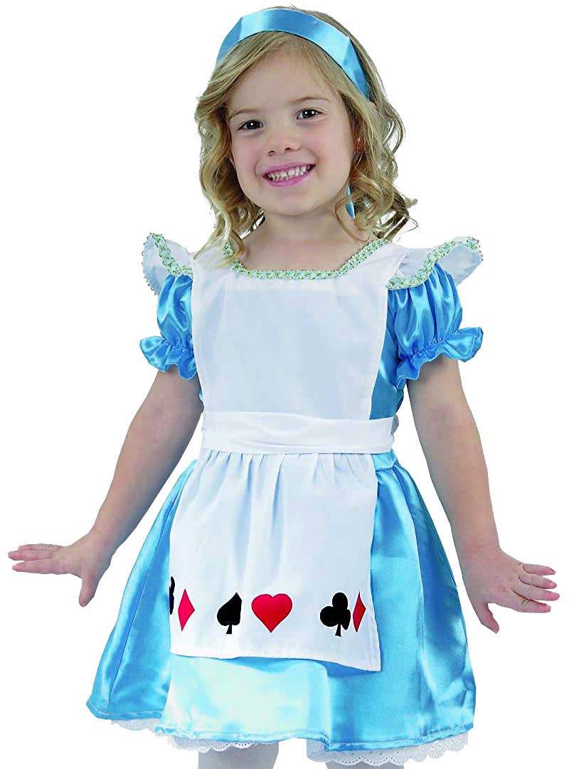 Toddler Girls Alice In Wonderland Costume - Close Image