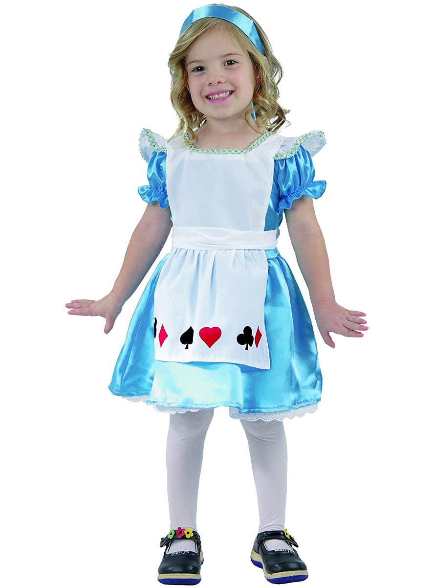 Toddler Girls Alice In Wonderland Costume - Main Image