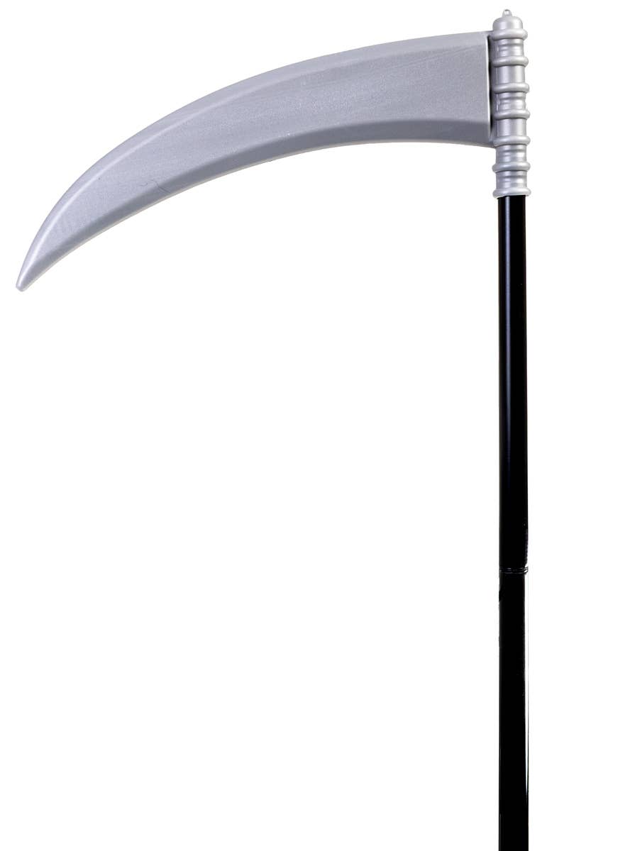 Image of Collapsible 134cm 3-Piece Novelty Grim Reaper Scythe - Close Up