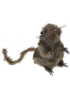 Fluffy Brown Sitting Rat Halloween Decoration