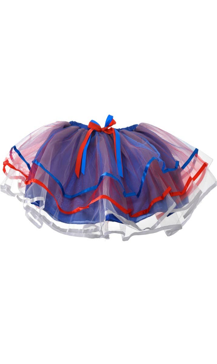 Australia Day Blue and Red Womens Tutu - Alt Image