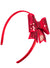 Girls Red Costume Headband with Cute Red Sequinned Bow