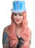 Light Blue Easter Bunny Top Hat