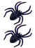 2 Pack of Black and Purple Glitter Fake Spiders