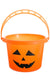 Orange Face Pumpkin Halloween Trick or Treat Lolly Bucket