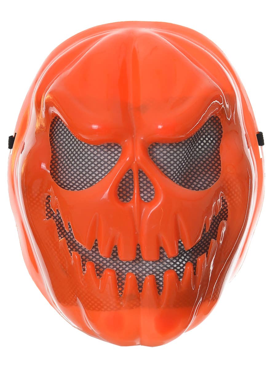 Orange Evil Pumpkin Mask for Adults
