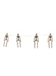 4 Piece Mini Skeletons Halloween Garland Decoration