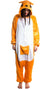 Women's Australia Day Orange And White Plush Jumpsuit Onesie Costume - Main Image