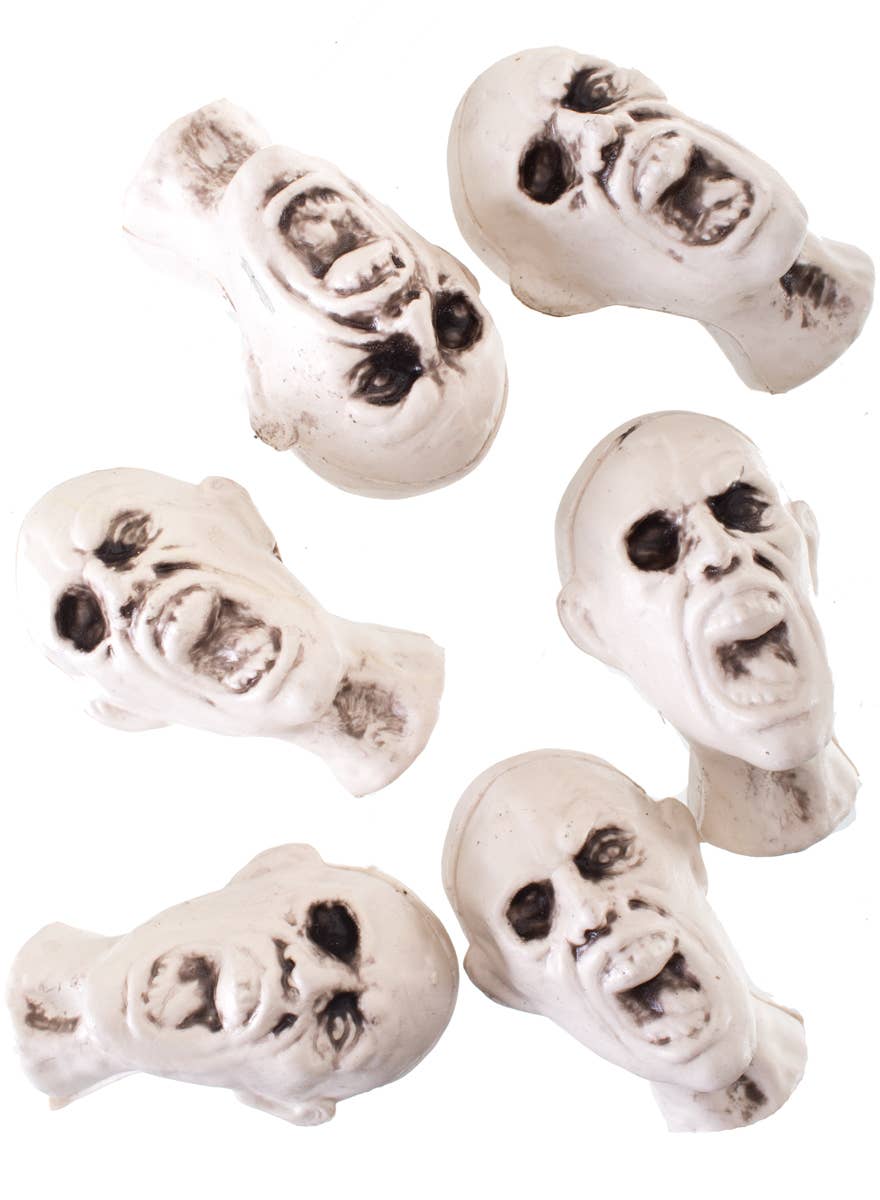Bag of Severed Plastic Heads Halloween Decoration - Main Image