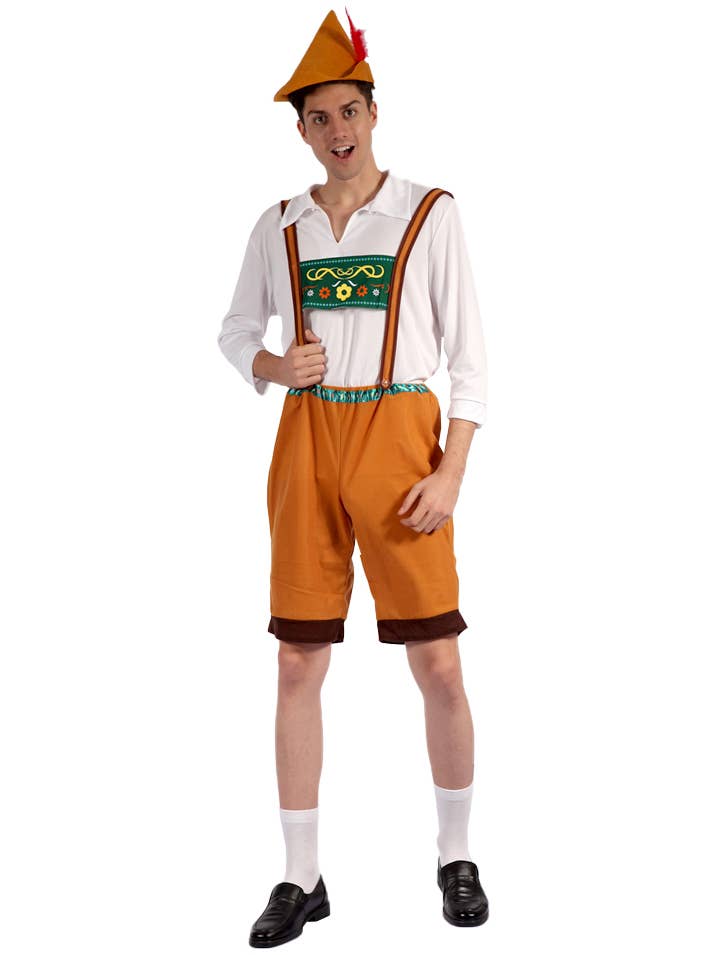 Men's Brown and White Oktoberfest Costume