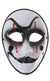 Full Face Harlequin Jester Costume Accessory Mask on Glasses Arms Main Image