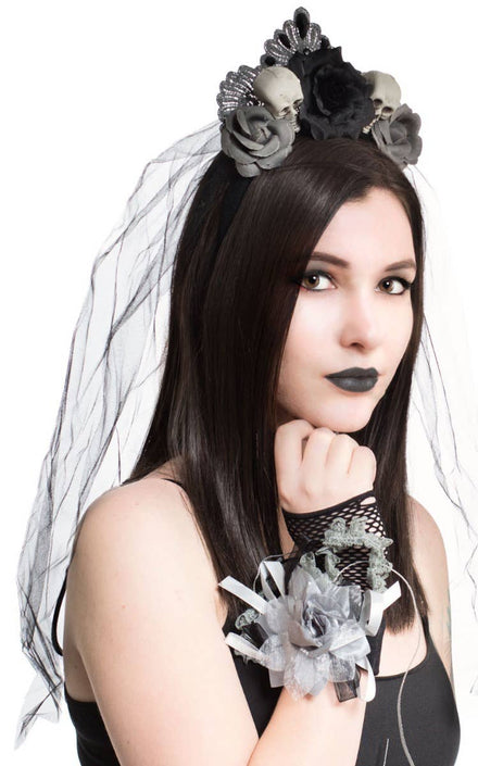 Corpse Bride  Corsage Wrist Fingerless Gloves Main Image