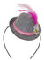 Mini Pink and Grey Oktoberfest Costume Hat on Headband