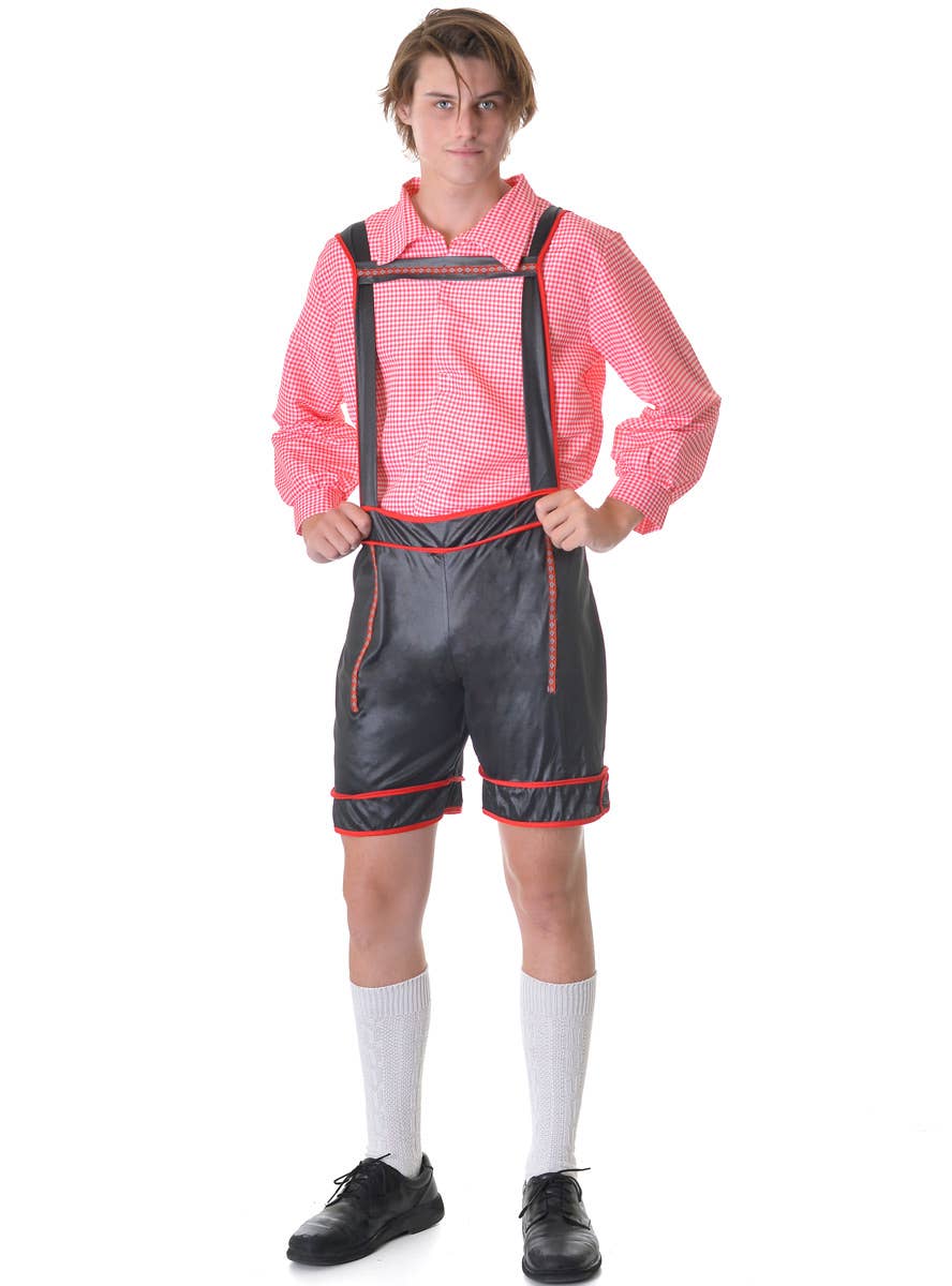 Mens Oktoberfest Beer Man Red Fancy Dress Costume - Main Image