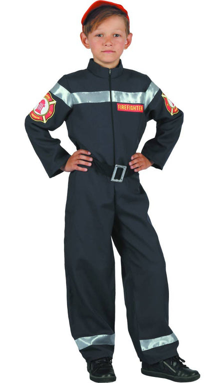 Firefighter Boys Fancy Dress Costume - Main Image