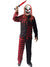 Red and Black Evil Horror Clown Halloween Fancy Dress Costume for Men