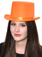 Unisex Adult's Classic Orange Top Hat Costume Accessory
