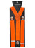 Stretchy Neon Orange Costume Braces