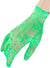 80s Neon Green Short Lace Costume Gloves