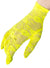 80s Neon Yellow Short Lace Costume Gloves