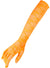 1980's Neon Orange Lace Costume Gloves