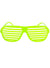 Neon Green 80s Shutter Shades Costume Glasses