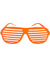 Neon Orange 80s Shutter Shades Costume Glasses