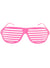 Candy Pink 80s Shutter Shades Costume Glasses