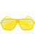 Yellow 80s Shutter Shades Costume Glasses