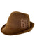 Bavarian Adult's Deluxe Brown Suede Look German Oktoberfest Trenker Costume Hat
