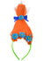 Orange Trolls Hair on Headband Costume Accessory