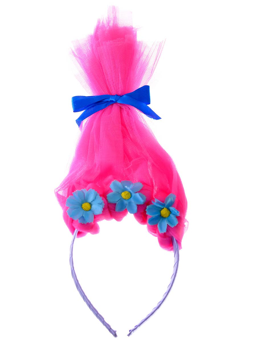 Image of Poppy Inspired Pink Trolls Hair Kids Headband - Alternate Photo