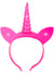 Light Up Hot Pink Unicorn Costume Headband 