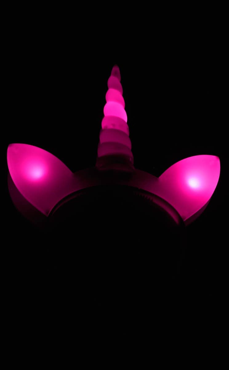 Pink Light Up Novelty Unicorn Costume Accessory Headband - Main Image