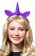 Purple Unicorn Novelty Light Up Costume Headband Accessory - Main Image