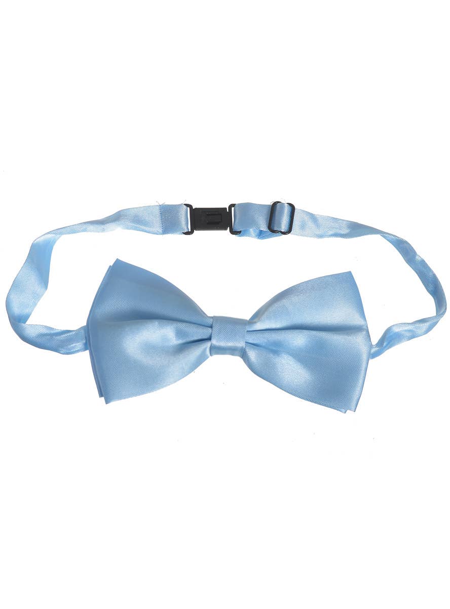 Light Blue Satin Bow Tie