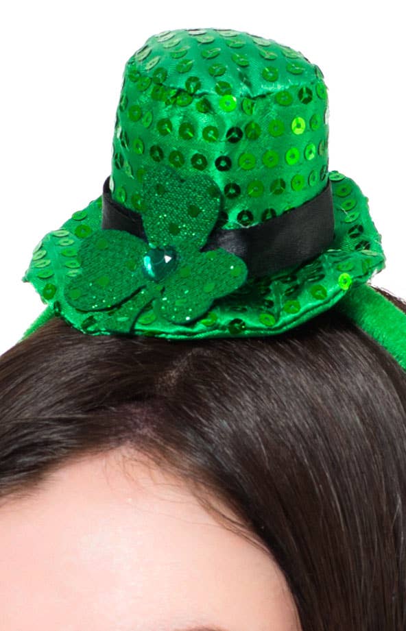 Irish Shamrock St Patrick's Day Hat Accessory Zoom Image