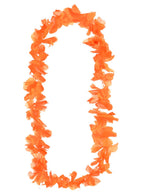 Neon Orange Hawaiian Lei Costume Accessory