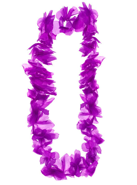 Neon Purple Hawaiian Lei Costume Accessory