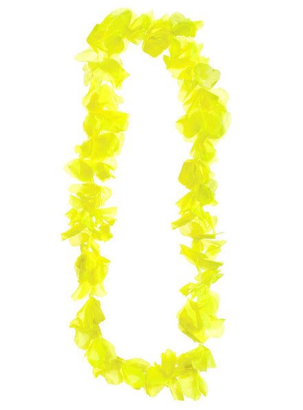 Neon Yellow Hawaiian Lei Costume Accessory