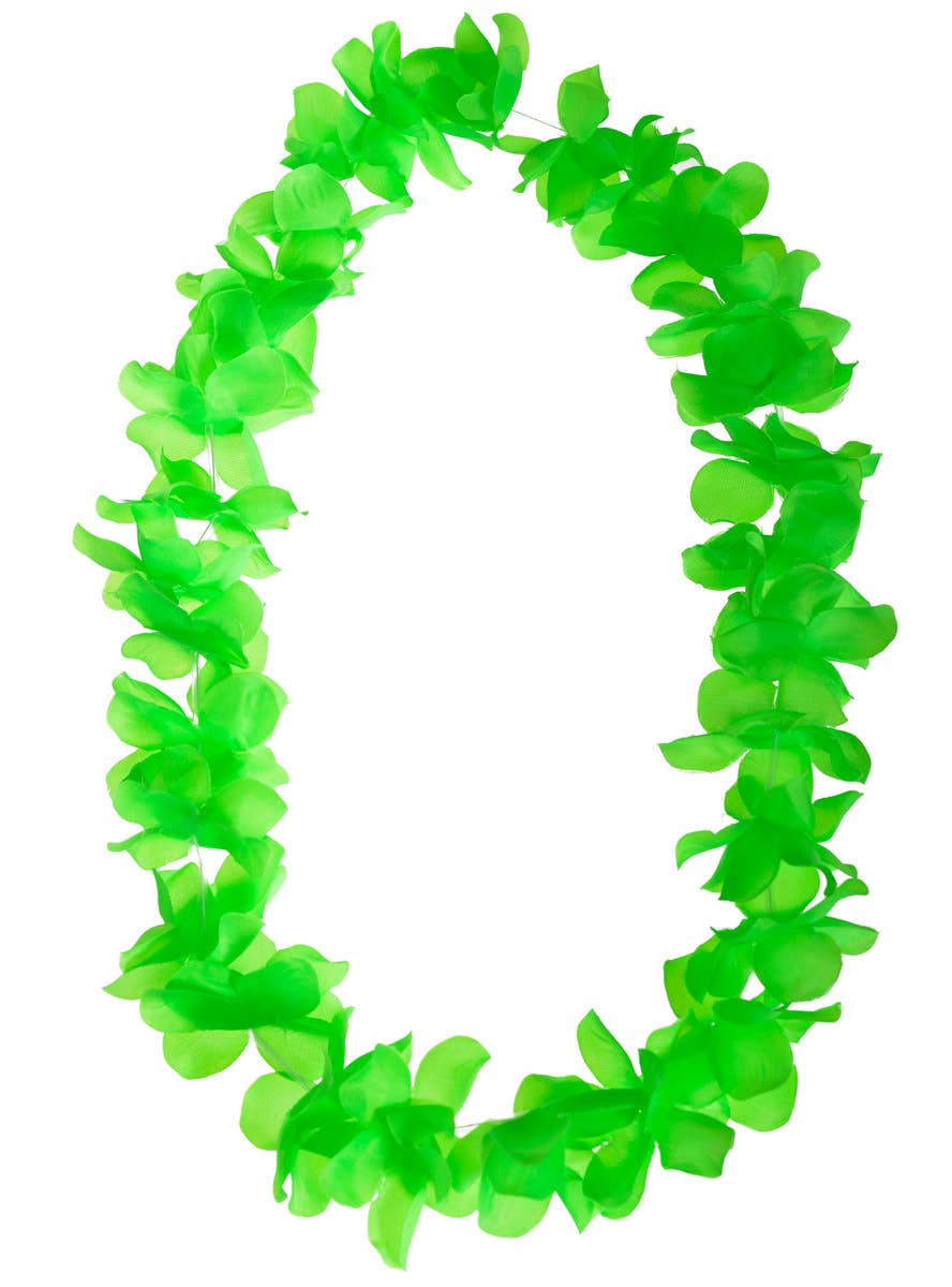 Neon Green Hawaiian Flower Lei