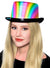 Adult's Metallic Rainbow Top Hat Costume Accessory
