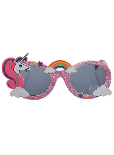 Pink Sparkly Unicorn Costume Glasses