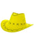 Mardi Gras Neon Yellow Cowboy Costume Hat