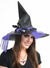 Purple and Black Deluxe Witch Hat
