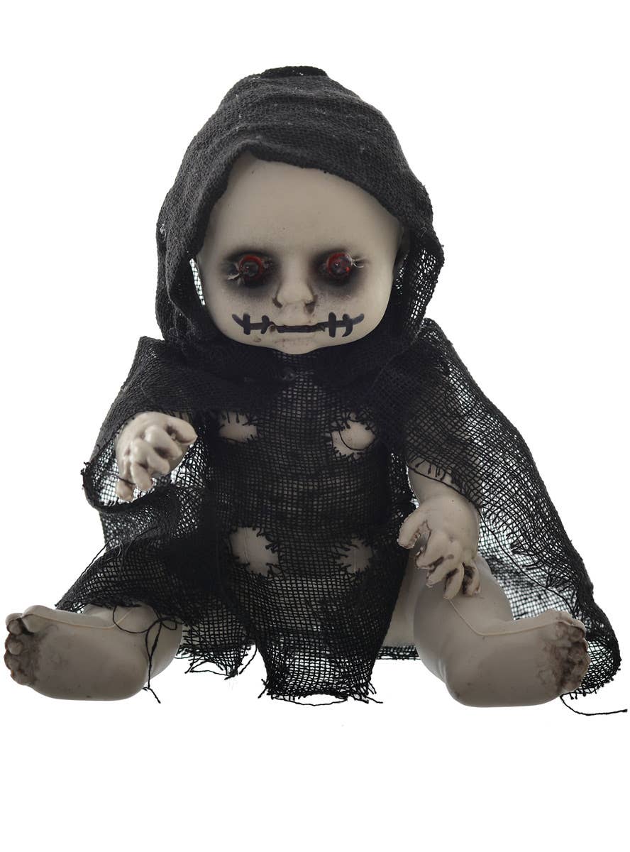 Stitched Mouth Baby Ghoul Doll with Light Up Eyes - Main Image