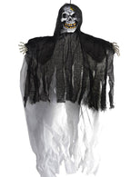 Black and White Hanging Skeleton Halloween Decoration - Main Image