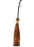 Crooked Wooden Look Orange Glitter Witches Broom Stick Costume Accessory